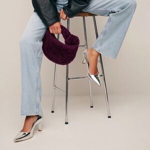 Reformation Silver Pumps